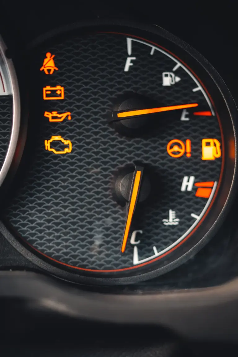Car dashboard warning indicator - a common first sign of an AdBlue system issue