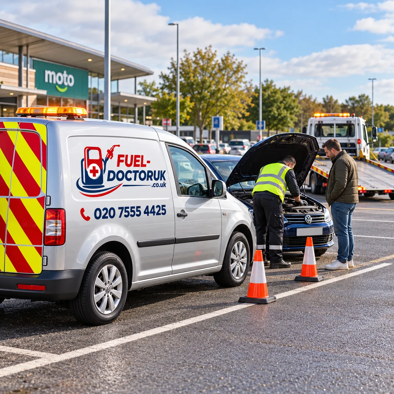 Nationwide 24/7 mobile fuel drain service by Fuel Doctor UK